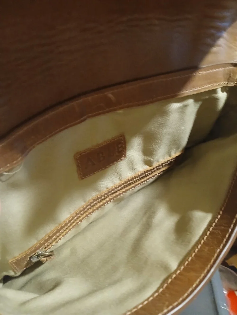 Able Leather Back Pack